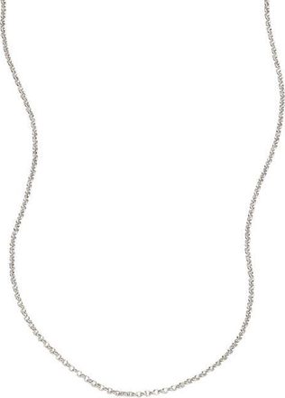 Made by Mary Rolo Chain Necklace in Silver at Nordstrom, Size 16
