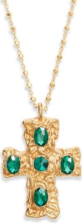 Vidakush Primary Belvedere Necklace in Gold/Green at Nordstrom, Size 14