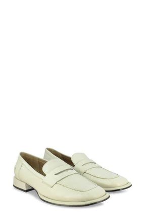 SaintG Carla Penny Loafer in Off White at Nordstrom, Size 10