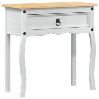 vidaXL Mesa Consola Con Caj&oacute;n 73 X 35 X 73 Cm Madera De Pino Macizo Vidaxl