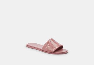 Coach Holly Sandal In Signature Leather