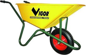 Vigor Carretilla Vigor 100-amarilla Caja Amarilla Pl&aacute;stico 100 L