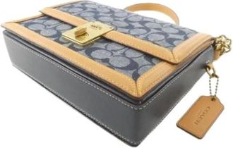 Coach Pre-owned Borsa a Spalla in Tela e Pelle 3696 - - Pre-owned - Donna - Blu - ONE SIZE