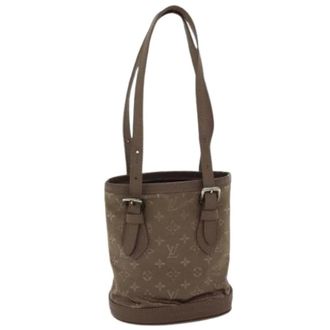 Louis Vuitton Pre-owned Bucket Bags, female, Brown, Size: ONE SIZE Pre-owned Vintage Satin Hand Bag