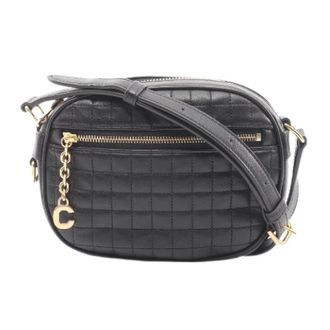 Celine Pre-owned Cross Body Bags, female, Black, Size: ONE SIZE Pre-owned C Charm Small Leather Shoulder Bag