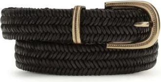 Brunello Cucinelli Bos Taurus Regular Riem - Dames - Riemen - Bruin - ONE Size - Leer - Accessoires