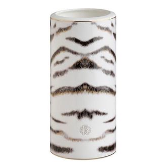 Roberto Cavalli Home Luxury Vase in Tiger at Nordstrom, Size Medium