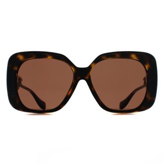 Versace Square Womens Havana Dark Brown VE4499U - One Size