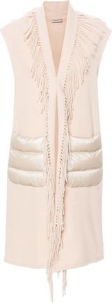 Herno sleeveless coat - women - Cashmere/Polyamide/Goose Down/Wool/Goose Feather - S - Neutrals
