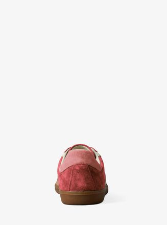 Michael Kors Jovie Color-Block Suede Sneaker