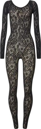 Wolford Jumpsuit met grafische rozenprint - Dames - Jumpsuits - Zwart - L - Wol - Jumpsuits & Playsuits
