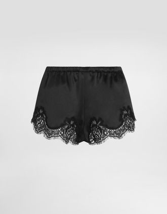 Dolce & Gabbana Shorts - Woman Underwear Black Silk 2