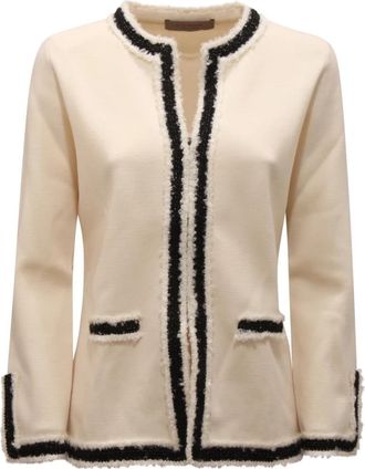 D.exterior Slim Wollen Jas - Dames - Zomerjassen - Wit - S - Wol - Jassen