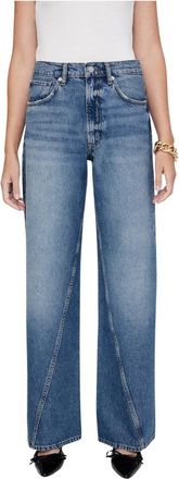 Anine Bing Brie Jean Pants A-06-10982 - Dames - Regular Fit Jeans - Blauw - W31 - Katoen - Jeans