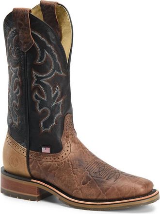 Double-H Boots Mens Soft Toe Non-Insulated Western Work Boots In Brown, Black