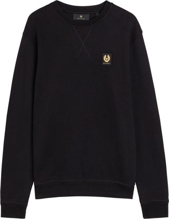 Belstaff Logo-appliqu&eacute;d Cotton Sweatshirt - Black - Xxl