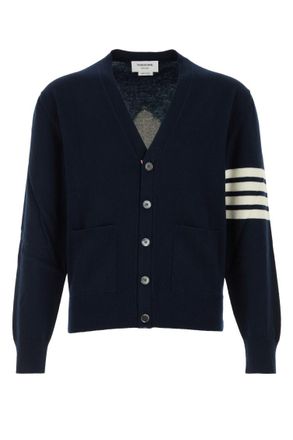 Thom Browne Navy Blue Stripes Cardigan
