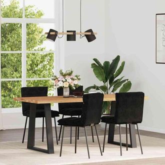 vidaXL Vidaxl - Sillas De Comedor 4 Unidades Terciopelo Negro