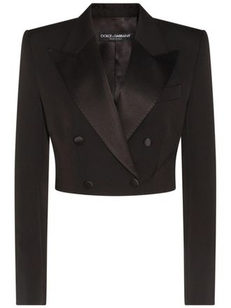 Dolce & Gabbana Blazer crop - Nero