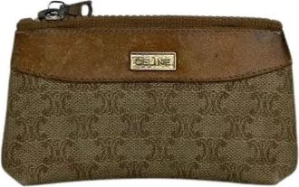 Celine Pre-owned Vintage Leren Portemonnee - Dames - Vintage Tassen - Beige - ONE Size - Leer - Vintage