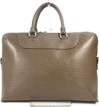 Louis Vuitton Pre-owned Epi Leather Briefcase / Tote - Dames - Vintage Handtas - Bruin - ONE Size - Leer - Vintage
