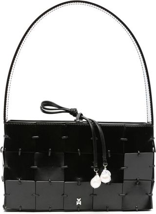 Amina Muaddi Mina leather tote bag - women - Calf Leather - One Size - Black