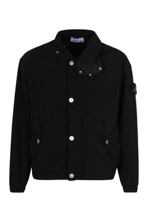 Stone Island Coach Jacket In Technical Fabric