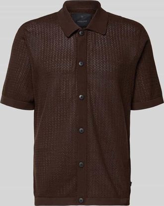 Jack & Jones Regular Fit Freizeithemd in Strick-Optik Modell Owen in Hazel, Gr&ouml;&szlig;e XXL