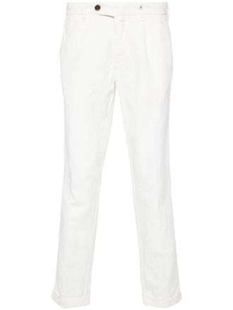 Myths Zeus slim-cut chino trousers - White