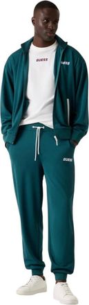 Guess Sweatpants, male, Green, Size: XL Logo Joggers