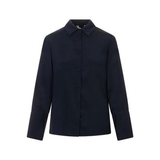 Max Mara Voliera Shirt - female - Max Mara - Light Jackets - Blue - XS - Jackets
