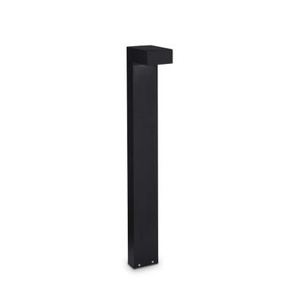Netlighting Sirio 2 Light Outdoor Tall Bollard Black IP44 G9