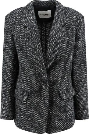 Isabel Marant Parly Jacket - Dames - Blazers - Grijs - XS - Wol - Jassen