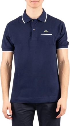 Lacoste Classic Fit Pocket Accent L.12.12 Polo Shirt - Heren - Polos - Blauw - XL - Katoen - Tops
