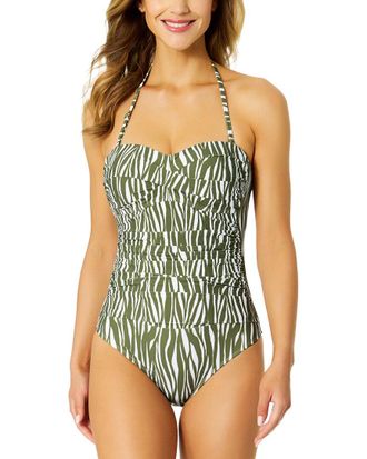 Anne Cole Twist Front Strapless One-Piece