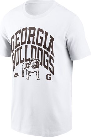 Nike Georgia Bold Nike Mens College T-Shirt in White | N19910AUGV-V4P