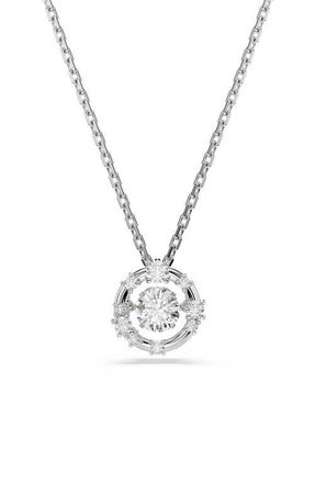 Swarovski Constella Crystal Pendant Necklace in Silver/White at Nordstrom