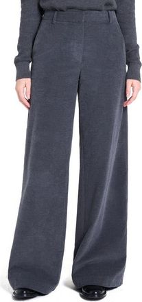 TWP Dylan Cotton & Cashmere Corduroy Pants in Charcoal Heather Grey at Nordstrom, Size 25