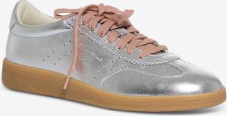 Santoni Niedrige Sneaker aus Metallic-Leder Oly-Pulse