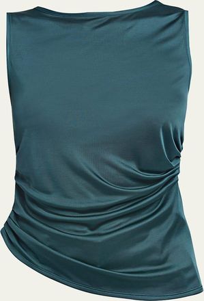 Giorgio Armani Draped Sleeveless Blouse