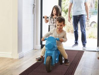 Primaflor-ideen In Textil Läufer »Schmutzfangläufer PRIMAVERA, Made in Belgium« rechteckig 8 mm Höhe Schmutzfangmatte, meliert, mit Bordüre, strapazierfähig, waschbar