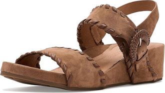 Gentle Souls Gayle Womens Wedge Shoes Cognac Suede : 7.5 M, Leather/Suede