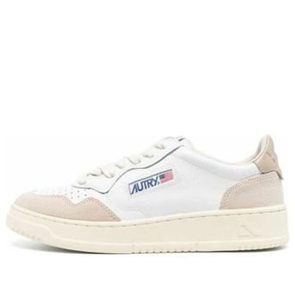 Autry (WMNS) AUTRY Medalist Low Leather and Suede White Beige AULW-LS58