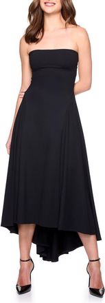 Susana Monaco Strapless High/Low Dress in Black at Nordstrom, Size Medium