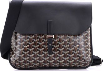 Goyard Coursier Messenger Bag Coated Canvas and Leather
