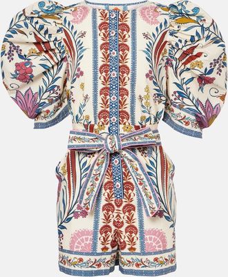 Farm Rio Romantic Lightness cotton jumpsuit