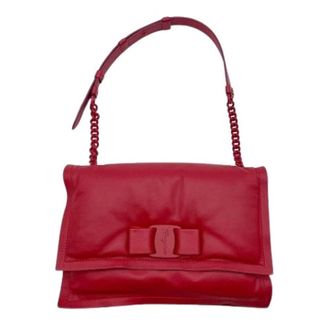 Ferragamo Pre-owned Shoulder Bag - Dames - Pre-owned - Rood - Maat: ONE Size Leer