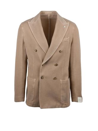 L.B.M. 1911 Double-Breasted Cotton and Cashmere Blend Blazer