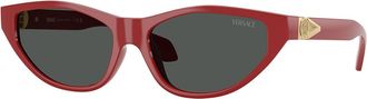 Versace VE4491U 538887 Womens Sunglasses Red Size 55