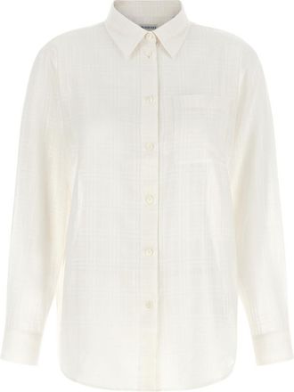 Burberry Off White Check Shirt